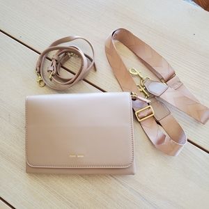 pink nude crossbody bag